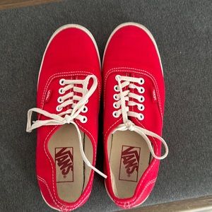 Vans red men 5.5 women 7